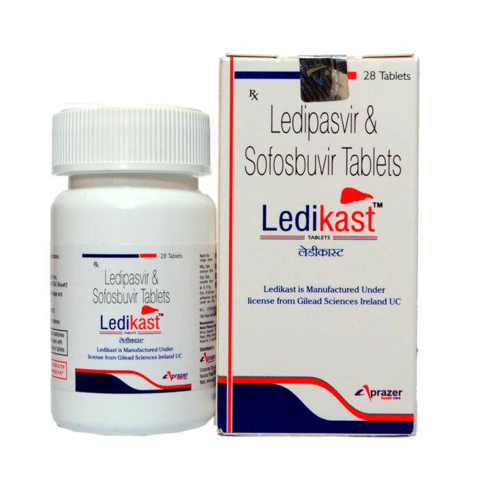 Sofosbuvir ledipasvir bulk exporter Ledikast 400mg/90mg Tablet Third Contract Manufacturing