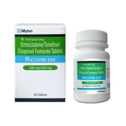 Emtricitabine Tenofovir disoproxil fumarate bulk exporter Ricovir-EM 200mg, 300mg Tablet Third Contract Manufacturer