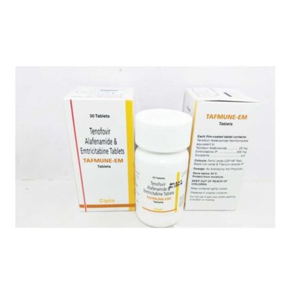 Tenofovir alafenamide emtricitabine bulk exporter Tafmune-EM 200mg, 25mg Tablet Third Contract Manufacturer
