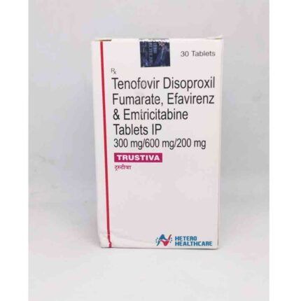 Efavirenz Emtricitabine Tenofovir Disoproxil Fumarate Bulk Exporter Trustiva 600mg, 200mg, 300mg Tablet Third Party Manufacturer