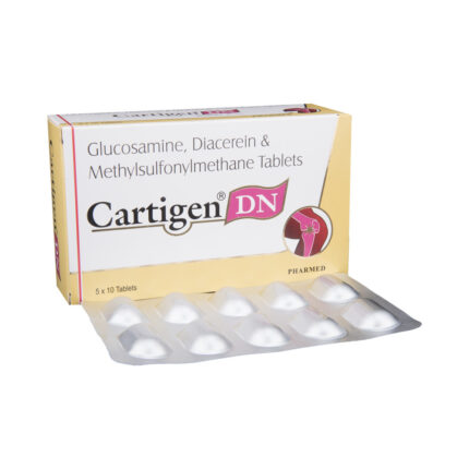 Glucosamine diacerein methylsulfonylmethane bulk exporter Cartigen DN 750mg/50mg/250mg Tablet Third Party Manufacturer