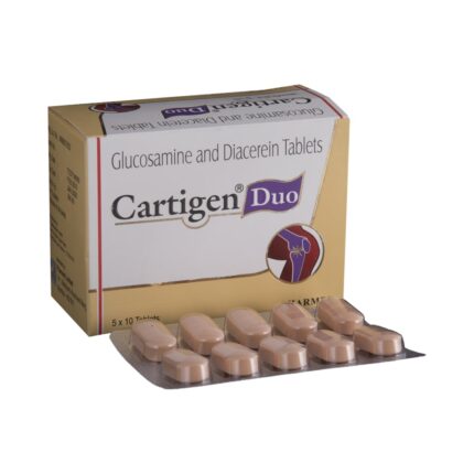 Glucosamine diacerein bulk exporter Cartigen Duo 1500mg, 50mg Tablet Third Party Manufacturing