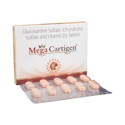Glucosamine Sulfate Sulfate Chondroitin Vitamin D3 bulk exporter Mega Cartigen 750mg, 600mg, 1000I.U Tablet Third Party Manufacturer