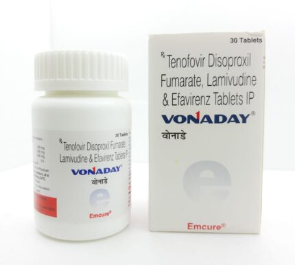 Tenofovir Disoproxil Fumarate Lamivudine Efavirenz Bulk Exporter Vonaday 300mg, 300mg, 600mg Tablet Third Contract Manufacturing