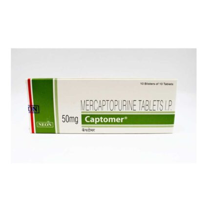 Mercaptopurine bulk exporter Captomer 50mg, Tablet Third Party Manufacturer
