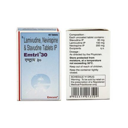 Lamivudine Stavudine Nevirapine Bulk Exporter Emtri-30 150mg, 30mg, 200mg Tablet Third Contract Manufacturer