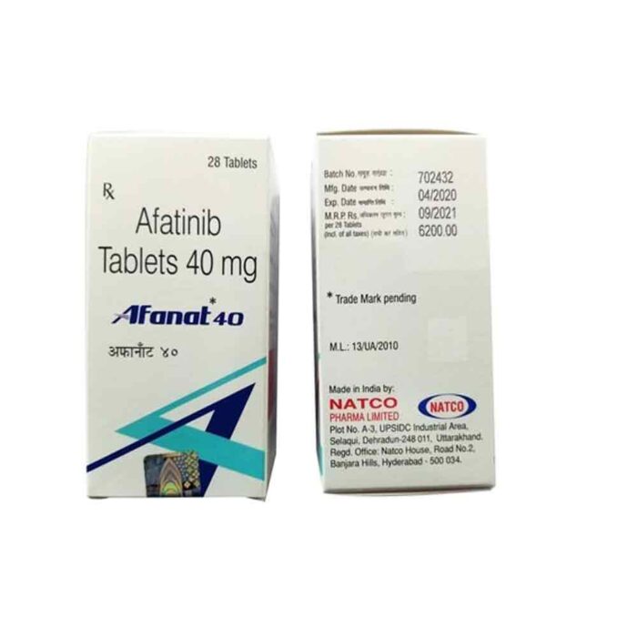 Afatinib bulk exporter Afanat 40mg Tablet third party manufacturing india