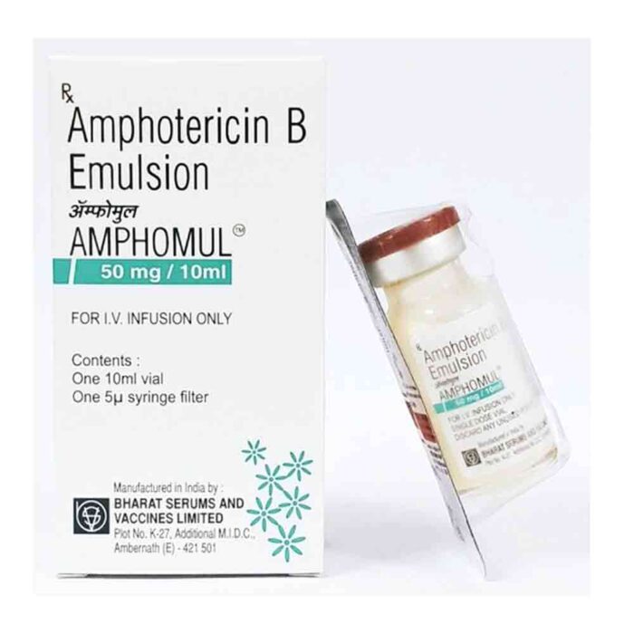 Amphotericin B Emulsion Bulk Exporter AMPHOMUL 50MG INJECTION third party manufacturer