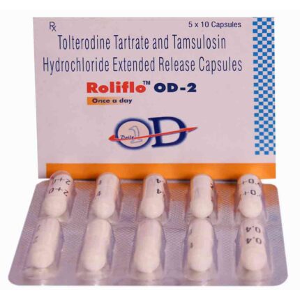 Tolterodine Tartarate Tamsulosin bulk exporter Roliflo OD-2 2mg 0.4mg Capsule third contract manufacturer