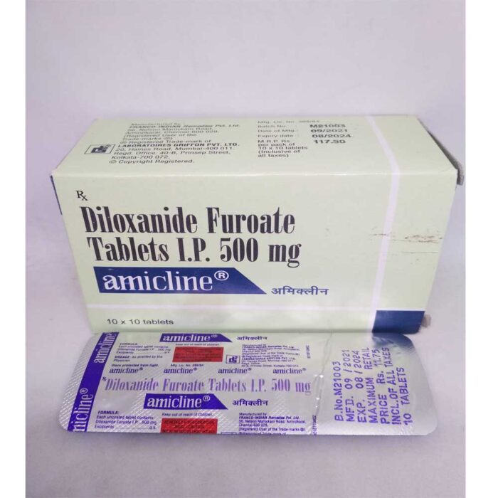 Diloxanide bulk exporter Amicline 500mg Tablet third contract manufacturer