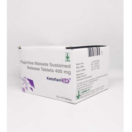 Flupirtine bulk exporter Ketoflam SR 400mg Tablet Named Patient Supply